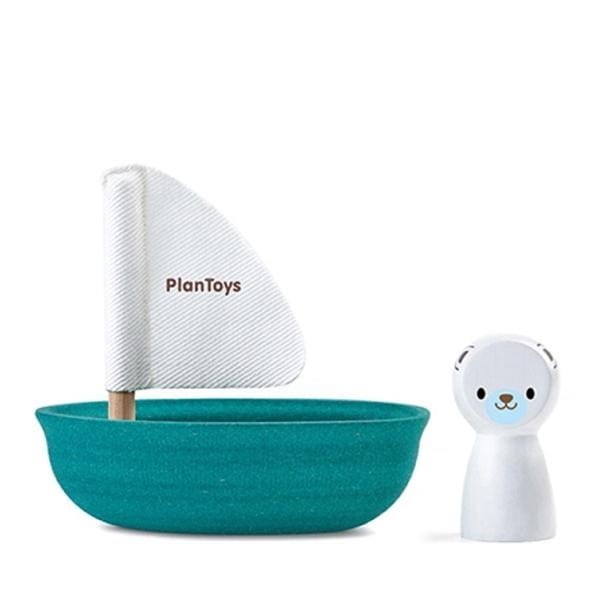 Żaglówka z Misiem Polarnym do Kąpieli - PlanToys