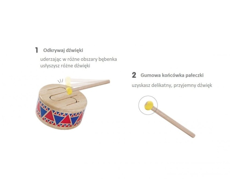 Drewniany bębenek - PlanToys