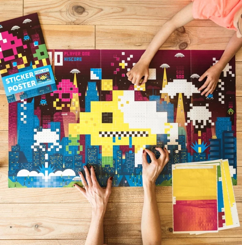 Wyklejanka Pikselowa Gra Video Pixel - Poppik