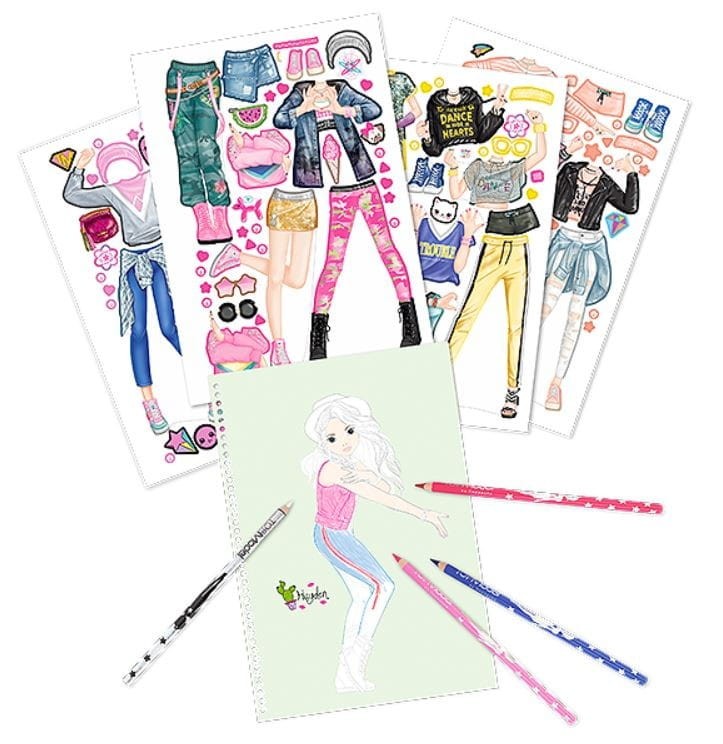 Szkicownik z Naklejkami Dance - Top Model