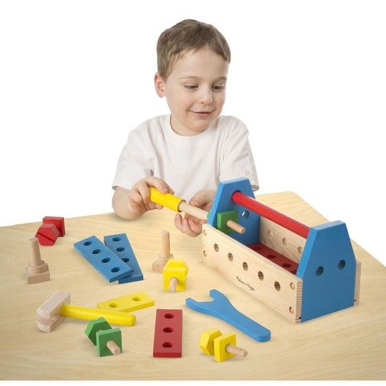 Skrzynka z Drewnianymi Narzędziami i Śrubami - Melissa &Doug