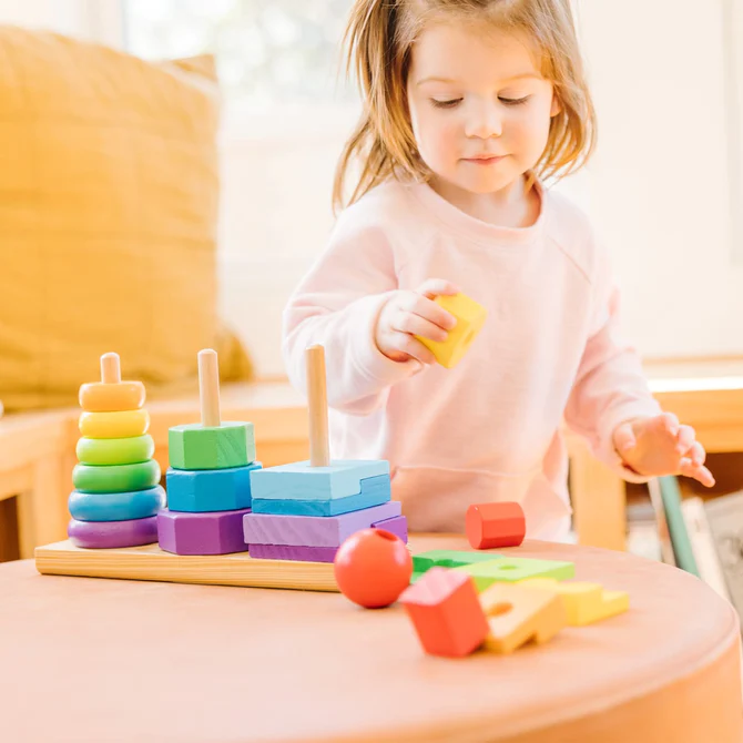 Sorter Drewniany 3 Wieże - Melissa & Doug