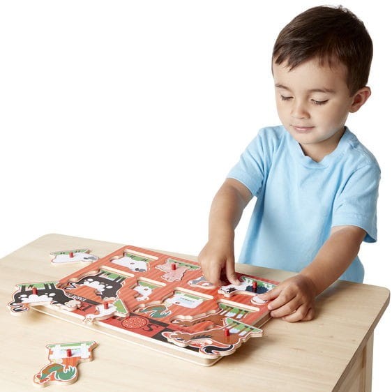 Puzzle Dźwiękowe Zwierzęta z Farmy - Melissa & Doug