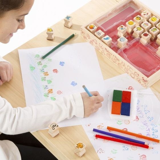 Stempelki Ulubione Znaczki z Tuszem i Kredkami - Melissa & Doug