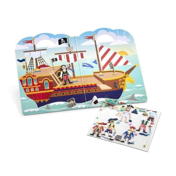 Wypukłe Naklejki Statek Piracki - Melissa & Doug