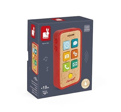 Telefon Drewniany z Dźwiękami - JANOD