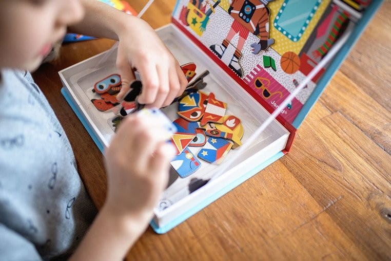 Magnetyczna układanka Przebrania Zawody Magnetibook - Janod