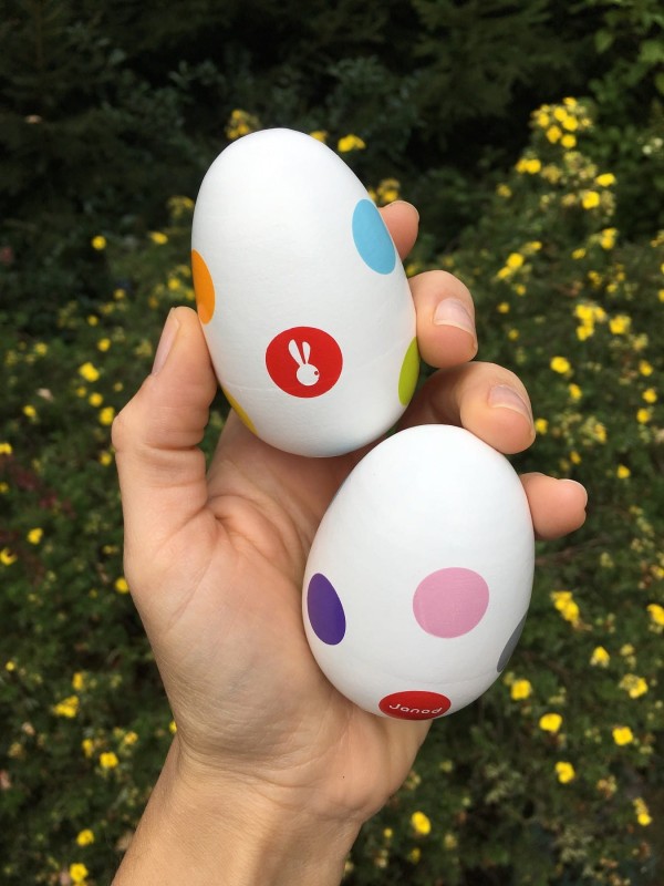 Marakasy Jajko Grzechotka Confettii - Janod