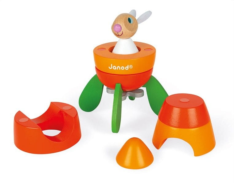 Rakieta Drewniana Magnetyczna Marchewka - Janod