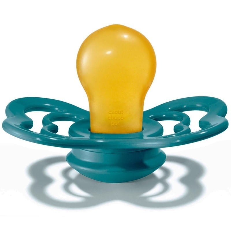 Smoczek Uspokajający z Naturalnego Kauczuku +6 mies. Dark Teal - BIBS Supreme