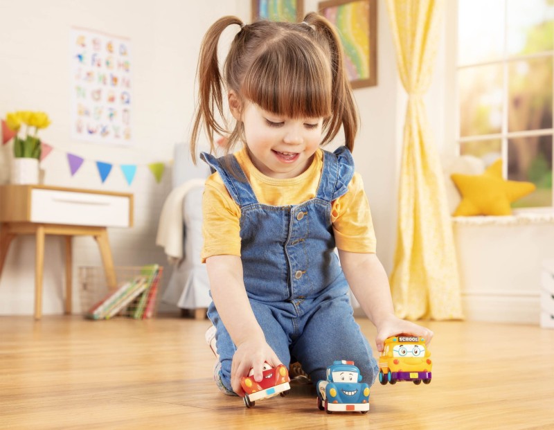 Miękkie Autka z Napędem Mini Wheeee-ls! Wyścigówka  - b.toys