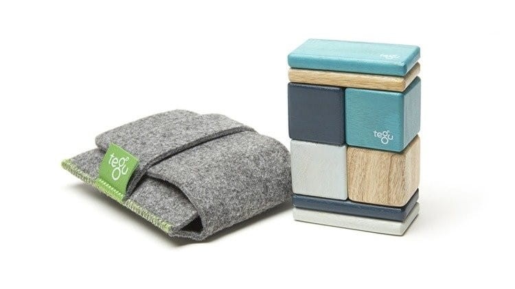 Drewniane klocki magnetyczne Pocket Pouch Original Blues - Tegu