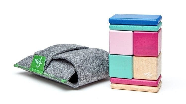 Drewniane klocki magnetyczne Pocket Pouch Original Blossom - Tegu