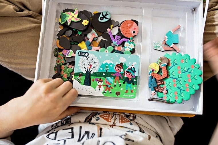 Magnetyczna Układanka 4 Pory Roku Magnetibook - Janod