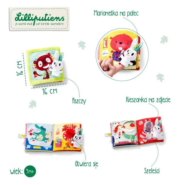 Miękka Książeczka z Pacynką Królik Dentysta - Lilliputiens