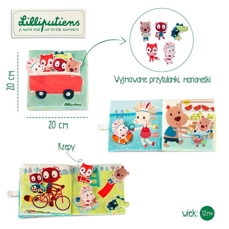 Pierwsza Książeczka z Przytulankami Jednorożec Louise - Lilliputiens