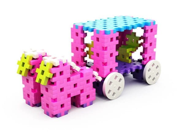 Klocki Konstrukcyjne Meli Constructor Pink Girls 200 - Meli