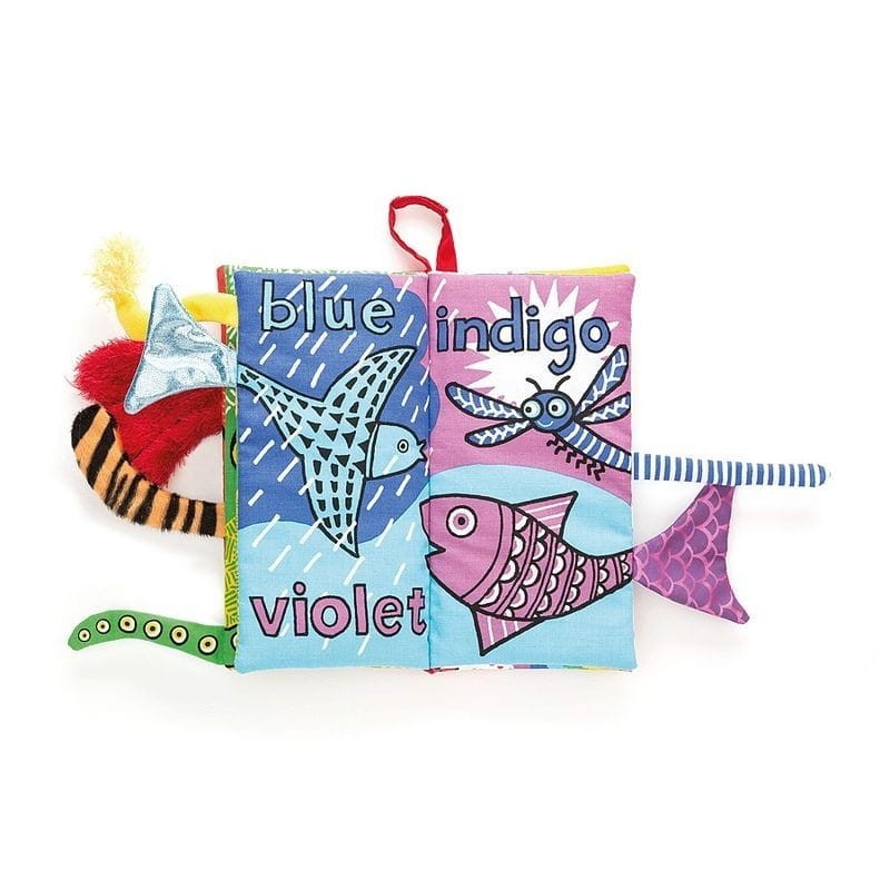 Miękka Książeczka Zwierzaki z Tęczowymi Ogonami - Jellycat