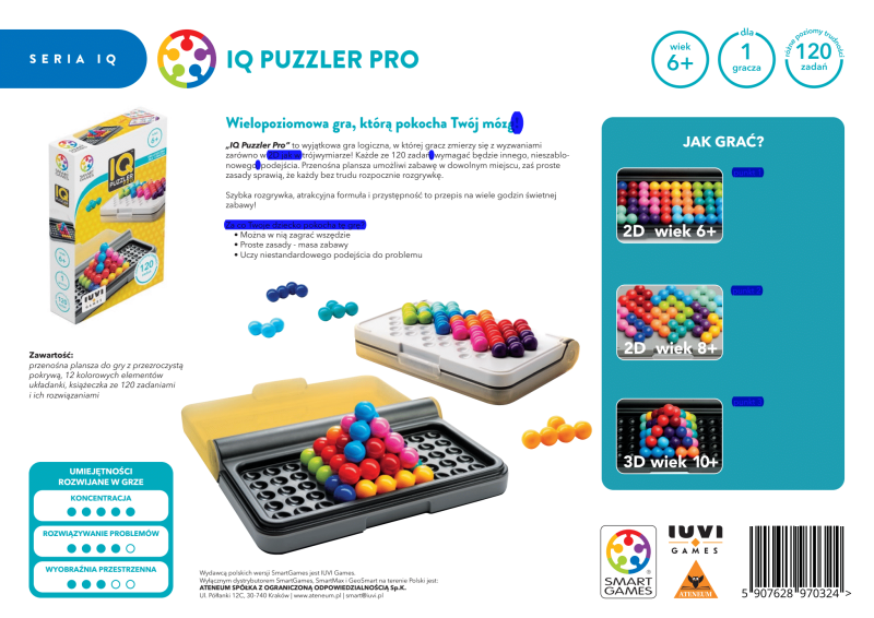 Gra logiczna IQ Puzzler Pro 6+ Smart Games