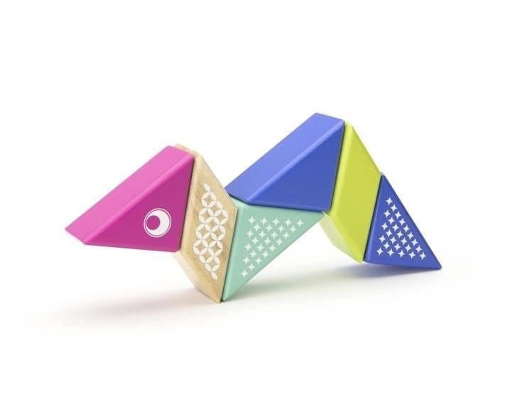 Drewniane klocki magnetyczne Travel Pals Koliber - Tegu