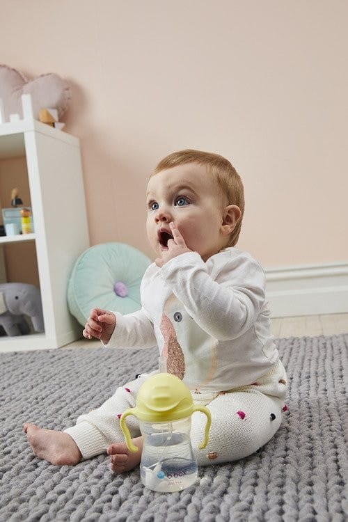 NOWY innowacyjny bidon ze słomką, kubek niekapek Gelato Banana Split - B.box