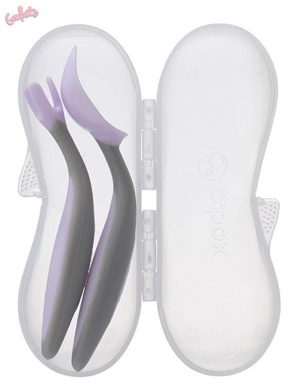 Pierwsze Sztućce do Nauki Jedzenia Toddler cutlery set Gelato Boysenberry - B.box