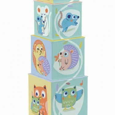 Klocki Kartonowe Piramida Baby Bloki - Djeco