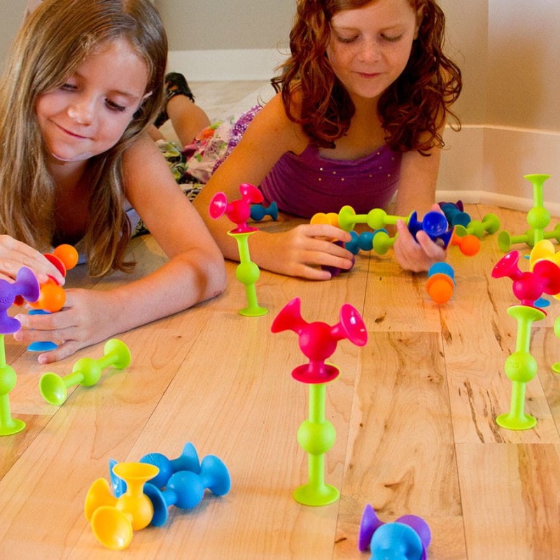 Klocki Silikonowe Przyssawki Squigz Zestaw Startowy - Fat Brain Toys
