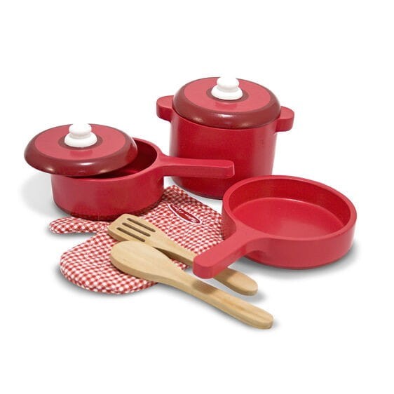 Drewniane Naczynia Garnki do Gotowania - Melissa & Doug
