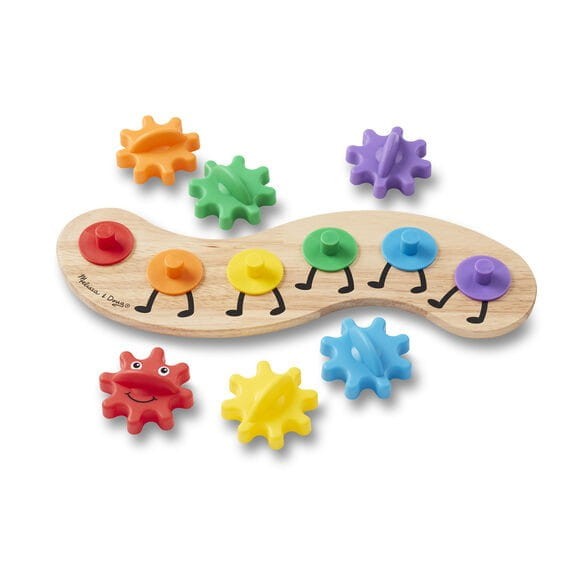 Układanka Kolorowa Gąsienica Koła Zębate dla Dzieci - Melissa & Doug
