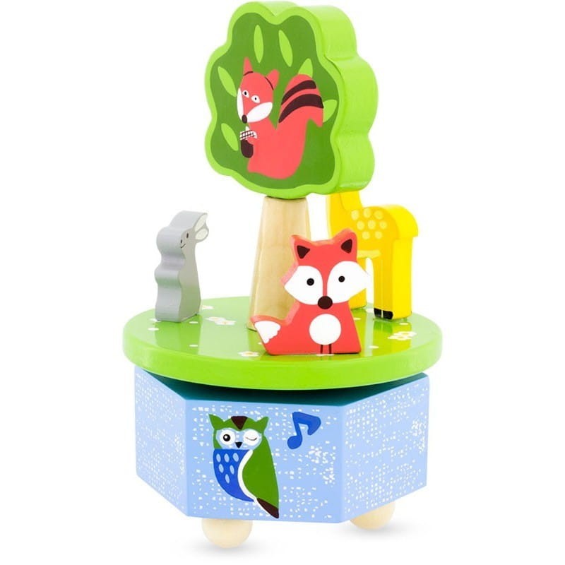 Pozytywka Drewniana Wesołe Zwierzątka Leśne - Ulysse