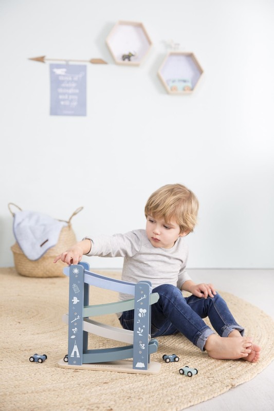 Zjeżdżalnia Tor dla Autek Błękit - Little Dutch