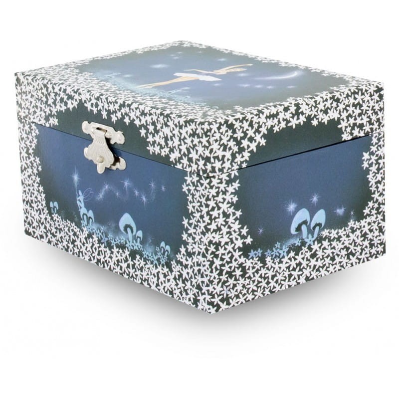 Granatowa Szkatułka z Pozytywką Ballerina - Ulysse