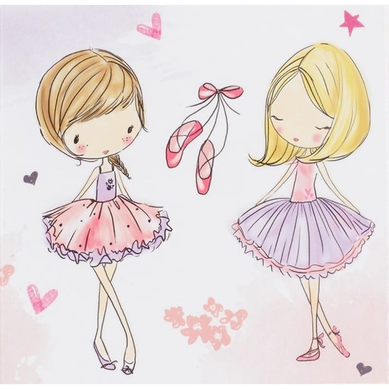 Różowa Szkatułka z Pozytywką Dziewczynki Balet - Ulysse