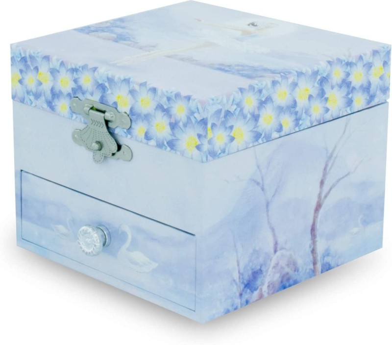 Szkatułka z Pozytywką Baletnica Jezioro Łabędzie kwadrat - Ulysse