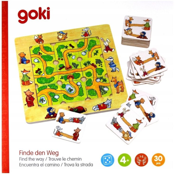 Gra Planszowa Znajdź Drogę - Goki