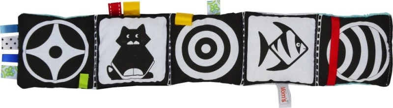 Książeczka z Lusterkiem Kontrastowa Czerwona - Mom's Care