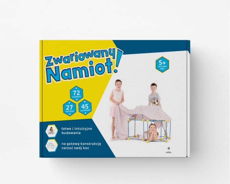 Zwariowany Namiot Rurki Łączniki do Budowania Bazy Niebieski
