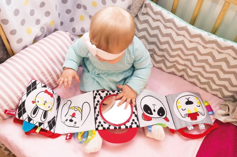 Książeczka Kontrastowa z Lusterkiem - Mom's Care