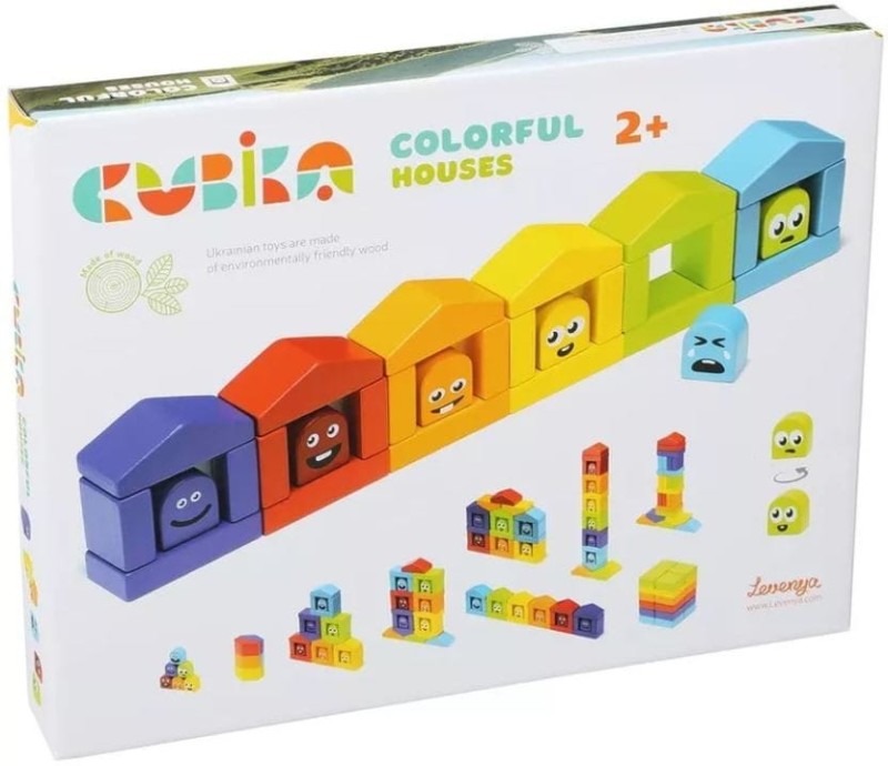 Klocki Drewniane z Emocjami - Cubika