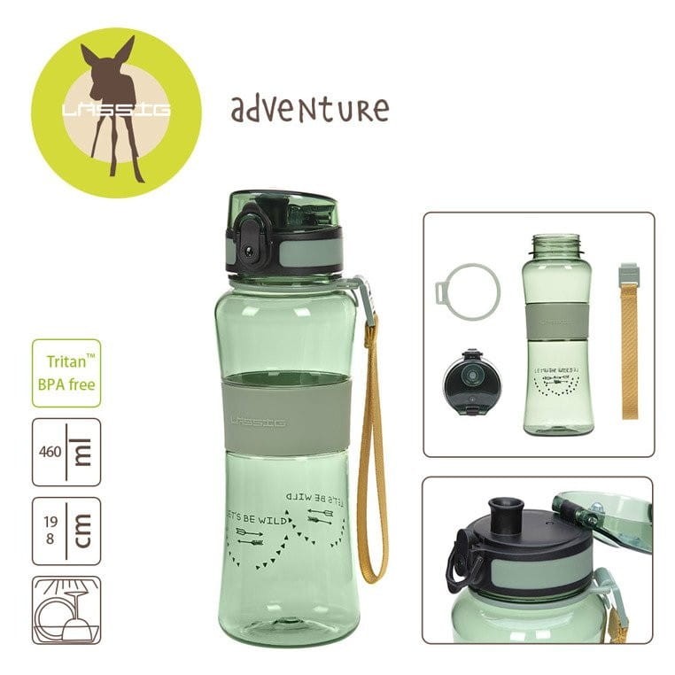 Butelka tritanowa 460 ml bidon ze sportowym ustnikiem Adventure - Lassig