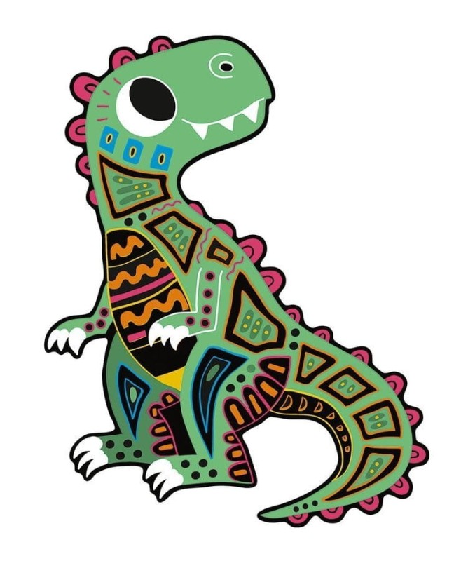 Wydrapywanka zdrapki Dinozaury 5 szt.- Janod