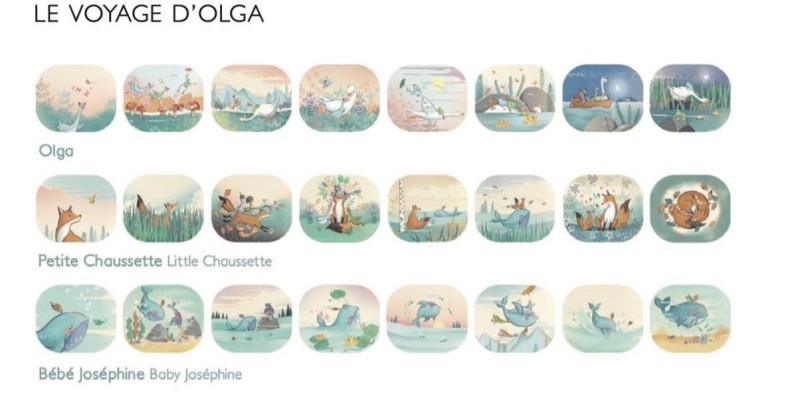 Bajki wymienne krążki do projektora Le Voyage d'Olga - Moulin Roty