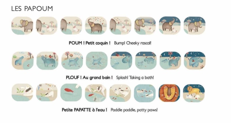 Bajki wymienne krążki do projektora Les Papoum - Moulin Roty