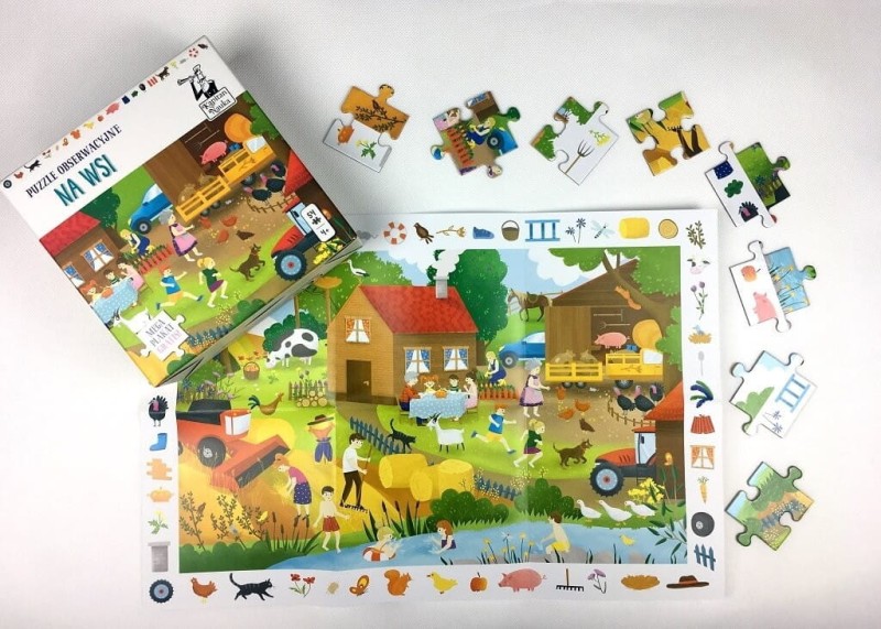 Puzzle obserwacyjne 54 el. Na wsi. Kapitan Nauka