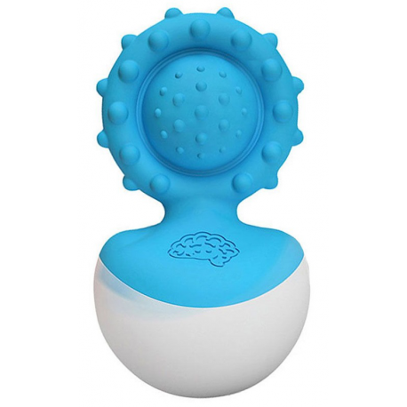 Gryzak Wańka Wstańka Dimpl Wobbl Niebieski - Fat Brain Toys