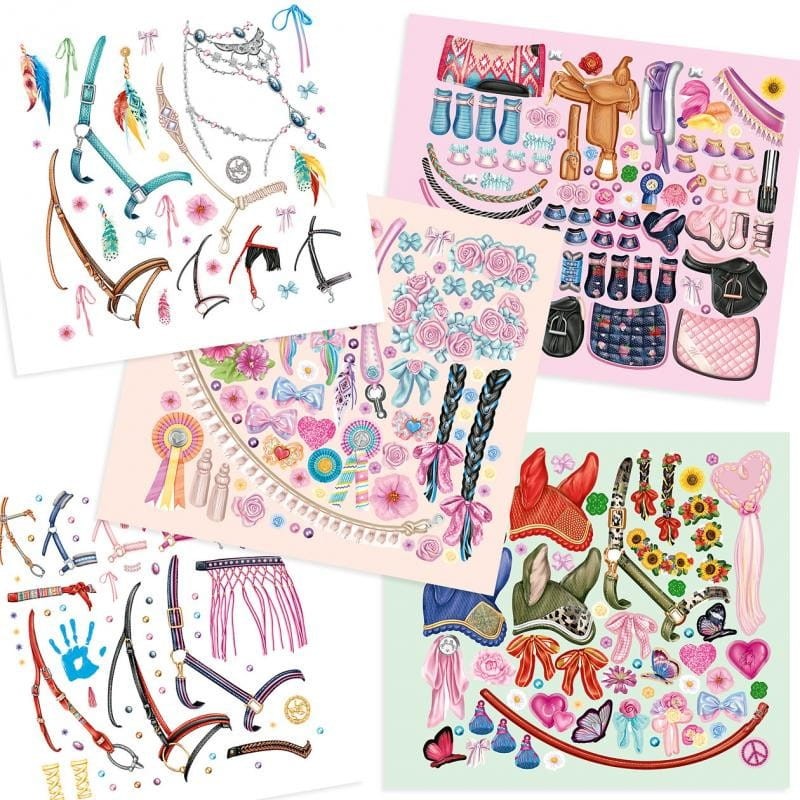 Kolorowanka z Naklejkami Konie Style Your Horse - Miss Melody