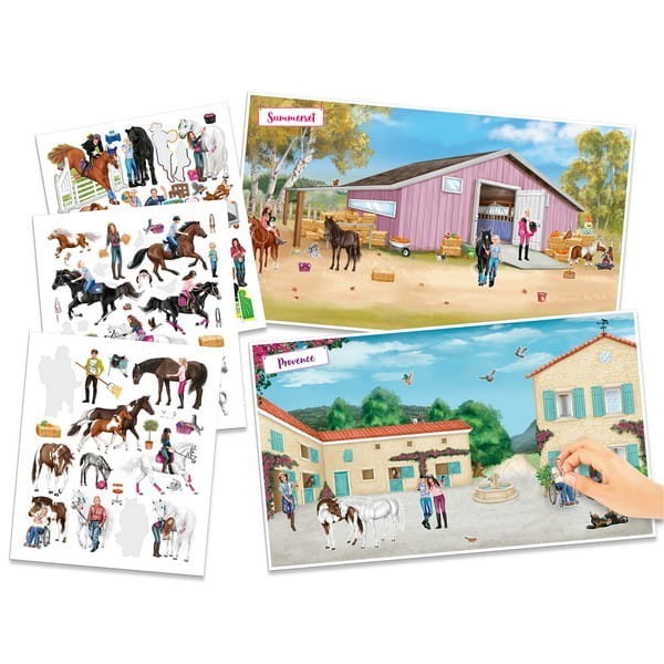 Zestaw kreatywny z naklejkami Konie - Miss Melody