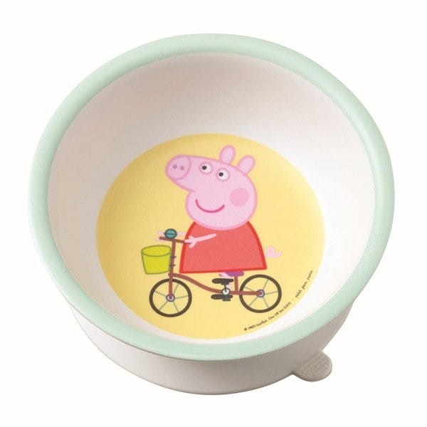 Miseczka dla dzieci z przyssawką i łyżką Świnka Peppa - Petit Jour Paris
