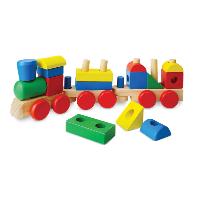 Drewniany Pociąg z Klockami - Melissa and Doug